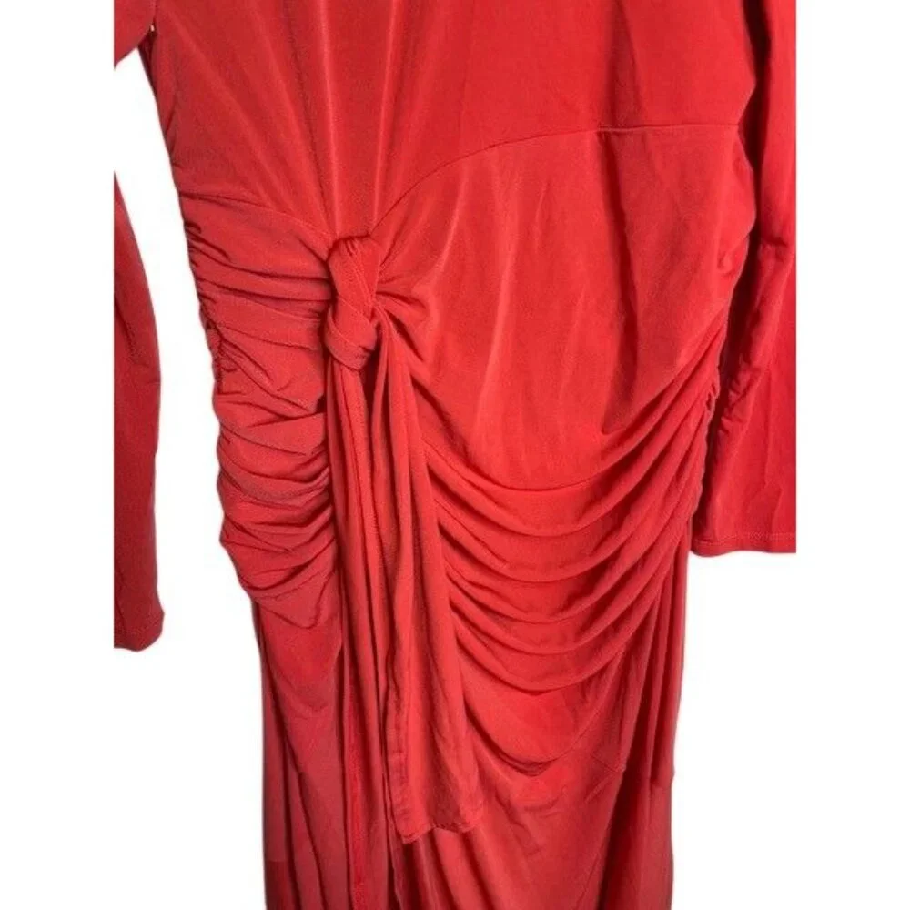Colleen Lopez Ruched Mock Neck Dress MEDIUM (245) - Picture 5 of 5